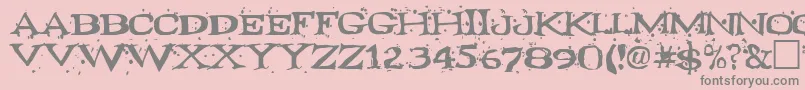 Fontocide Font – Gray Fonts on Pink Background