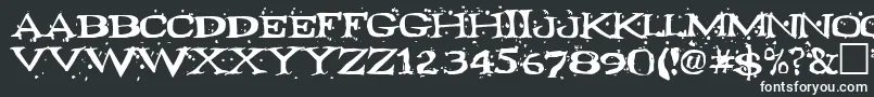 Fontocide Font – White Fonts on Black Background