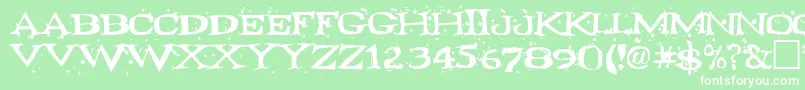 Fontocide Font – White Fonts on Green Background