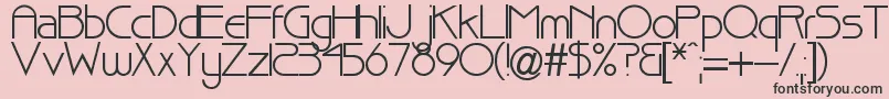 Pointer Font – Black Fonts on Pink Background