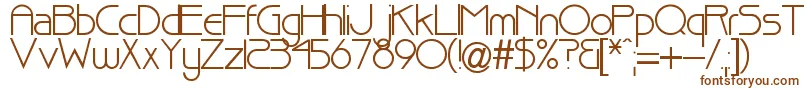 Шрифт Pointer – коричневые шрифты на белом фоне