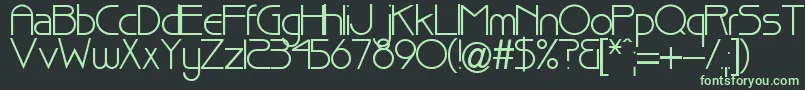 Pointer Font – Green Fonts on Black Background