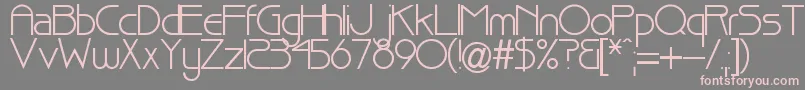 Pointer-Schriftart – Rosa Schriften auf grauem Hintergrund