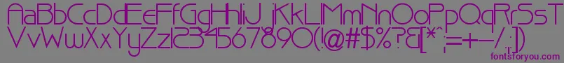 フォントPointer – 紫色のフォント、灰色の背景