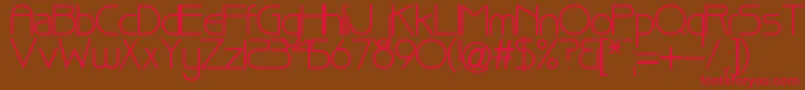 Pointer Font – Red Fonts on Brown Background