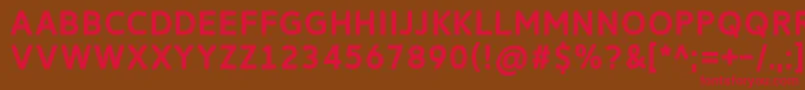 ReitamRegular Font – Red Fonts on Brown Background