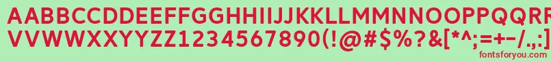 ReitamRegular Font – Red Fonts on Green Background