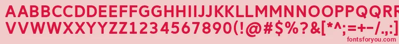 ReitamRegular Font – Red Fonts on Pink Background