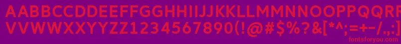 Шрифт ReitamRegular – красные шрифты на фиолетовом фоне