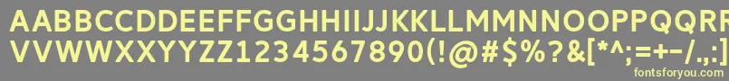 ReitamRegular-fontti – keltaiset fontit harmaalla taustalla