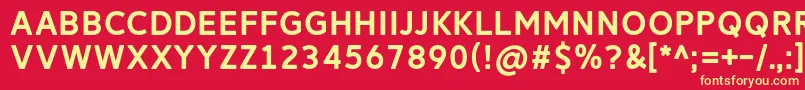 ReitamRegular Font – Yellow Fonts on Red Background