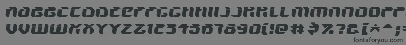 V5AmponSlanted Font – Black Fonts on Gray Background