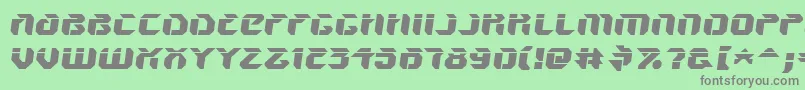 V5AmponSlanted Font – Gray Fonts on Green Background