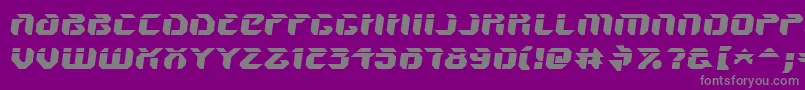 V5AmponSlanted Font – Gray Fonts on Purple Background