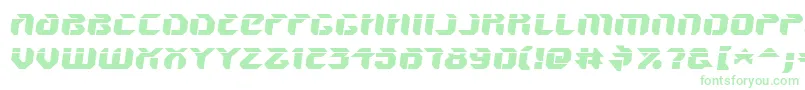 フォントV5AmponSlanted – 白い背景に緑のフォント