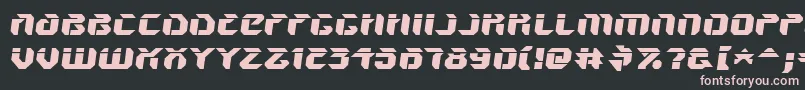 V5AmponSlanted Font – Pink Fonts on Black Background