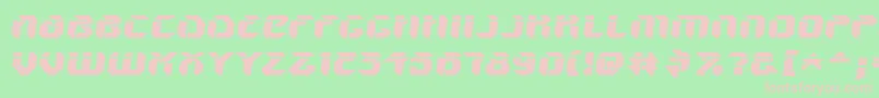 フォントV5AmponSlanted – 緑の背景にピンクのフォント