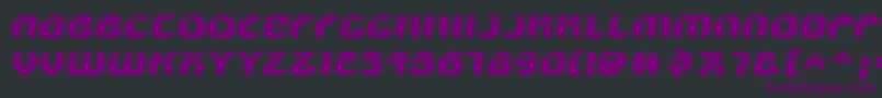V5AmponSlanted Font – Purple Fonts on Black Background