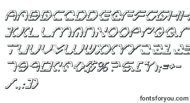 Zetasentry3Di font – futuristic Fonts