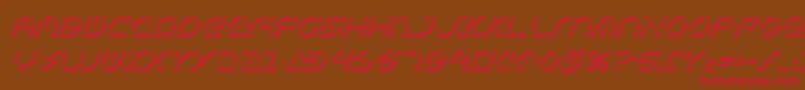 Zetasentry3Di Font – Red Fonts on Brown Background