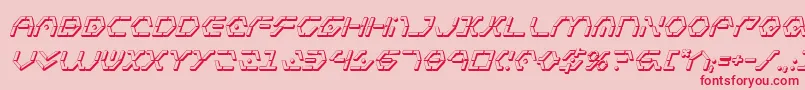 Zetasentry3Di Font – Red Fonts on Pink Background