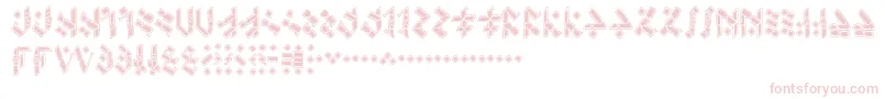 TemphisKnotwork Font – Pink Fonts on White Background