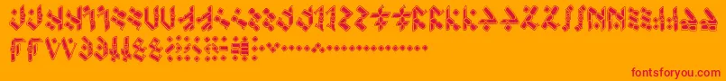 More about TemphisKnotwork Font TemphisKnotwork Font – Red Fonts on Orange Background
