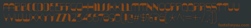 KraitSolid Font – Brown Fonts on Black Background