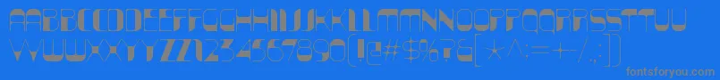 KraitSolid Font – Gray Fonts on Blue Background