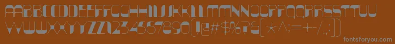 KraitSolid Font – Gray Fonts on Brown Background