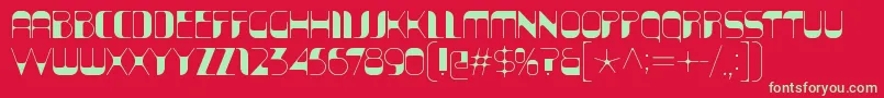 KraitSolid Font – Green Fonts on Red Background