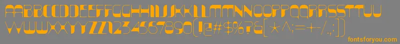 KraitSolid Font – Orange Fonts on Gray Background