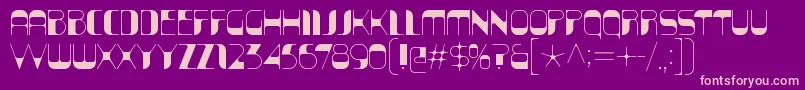 KraitSolid Font – Pink Fonts on Purple Background