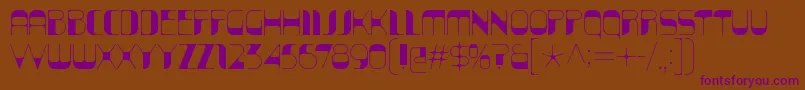 KraitSolid Font – Purple Fonts on Brown Background