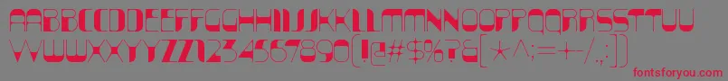 KraitSolid Font – Red Fonts on Gray Background