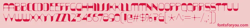 KraitSolid Font – Red Fonts on Pink Background