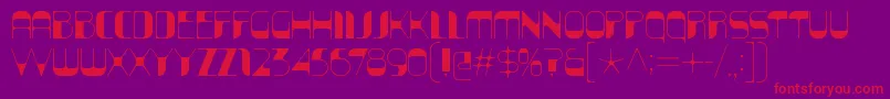 KraitSolid Font – Red Fonts on Purple Background