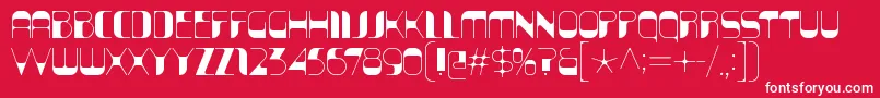 KraitSolid Font – White Fonts on Red Background