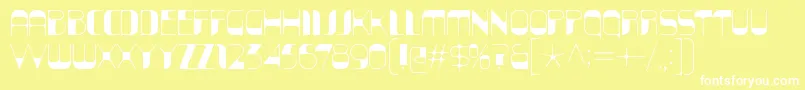 KraitSolid Font – White Fonts on Yellow Background