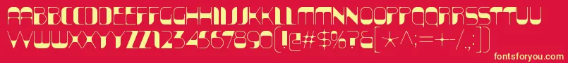 KraitSolid Font – Yellow Fonts on Red Background