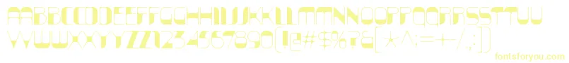 KraitSolid Font – Yellow Fonts on White Background