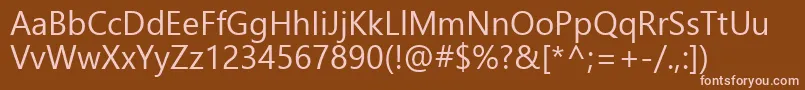 Шрифт NirmalaUi – розовые шрифты на коричневом фоне