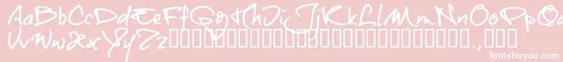 Otttrial Font – White Fonts on Pink Background