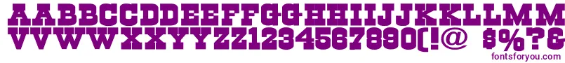 Cowboys-fontti – violetit fontit