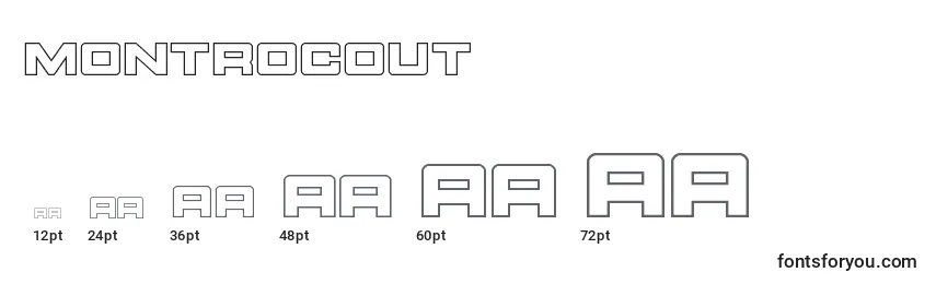 Montrocout Font Sizes