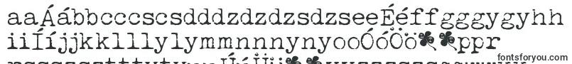 LuckyTypewriter-Schriftart – ungarische Schriften