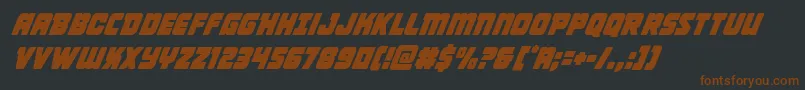 Victorycomicscondital Font – Brown Fonts on Black Background
