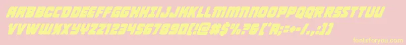Victorycomicscondital Font – Yellow Fonts on Pink Background