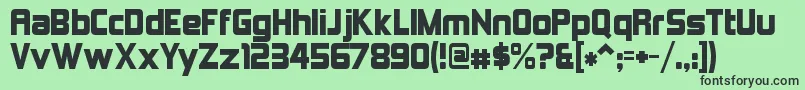 KimberleyAlternate Font – Black Fonts on Green Background