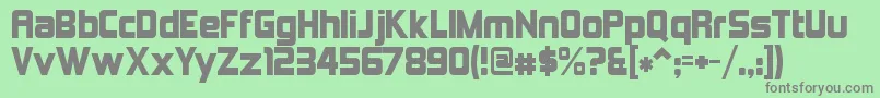 KimberleyAlternate Font – Gray Fonts on Green Background